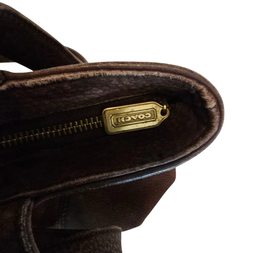 Vintage Coach Bag F5B-4942 Sonoma Tote Nubuck Leather Bag Brown - Picture 11 of 12